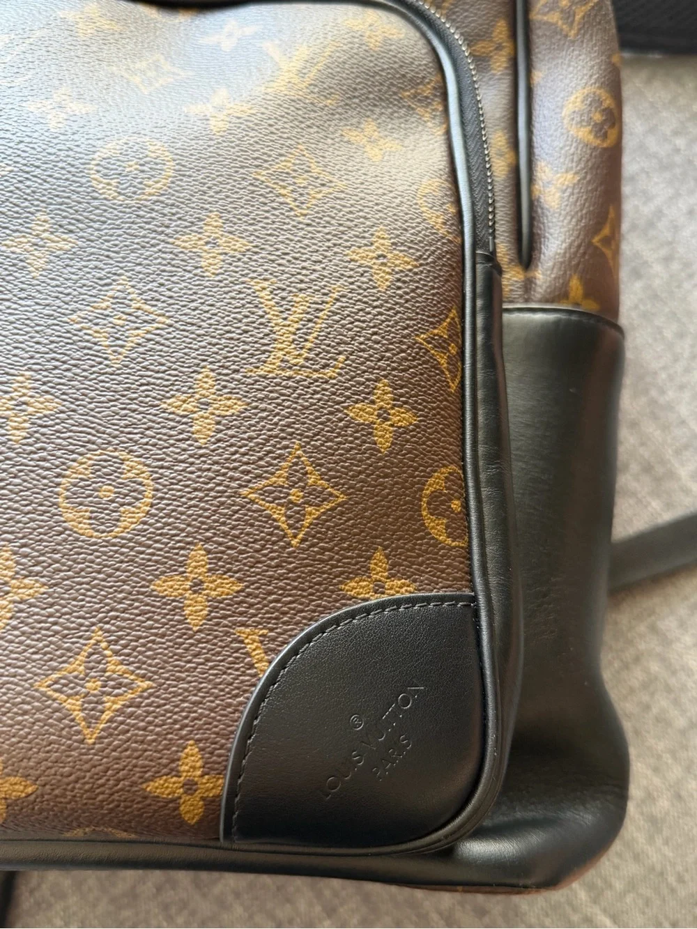 Louis Vuitton Monogram Canvas Brown / Gold Backpack